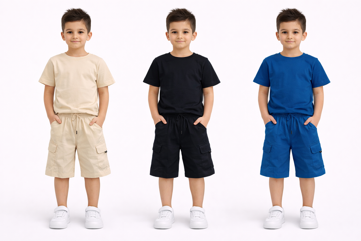 TLC 2706 Boys Tshirt and Shorts Summer Set - Kids Fashion outfits