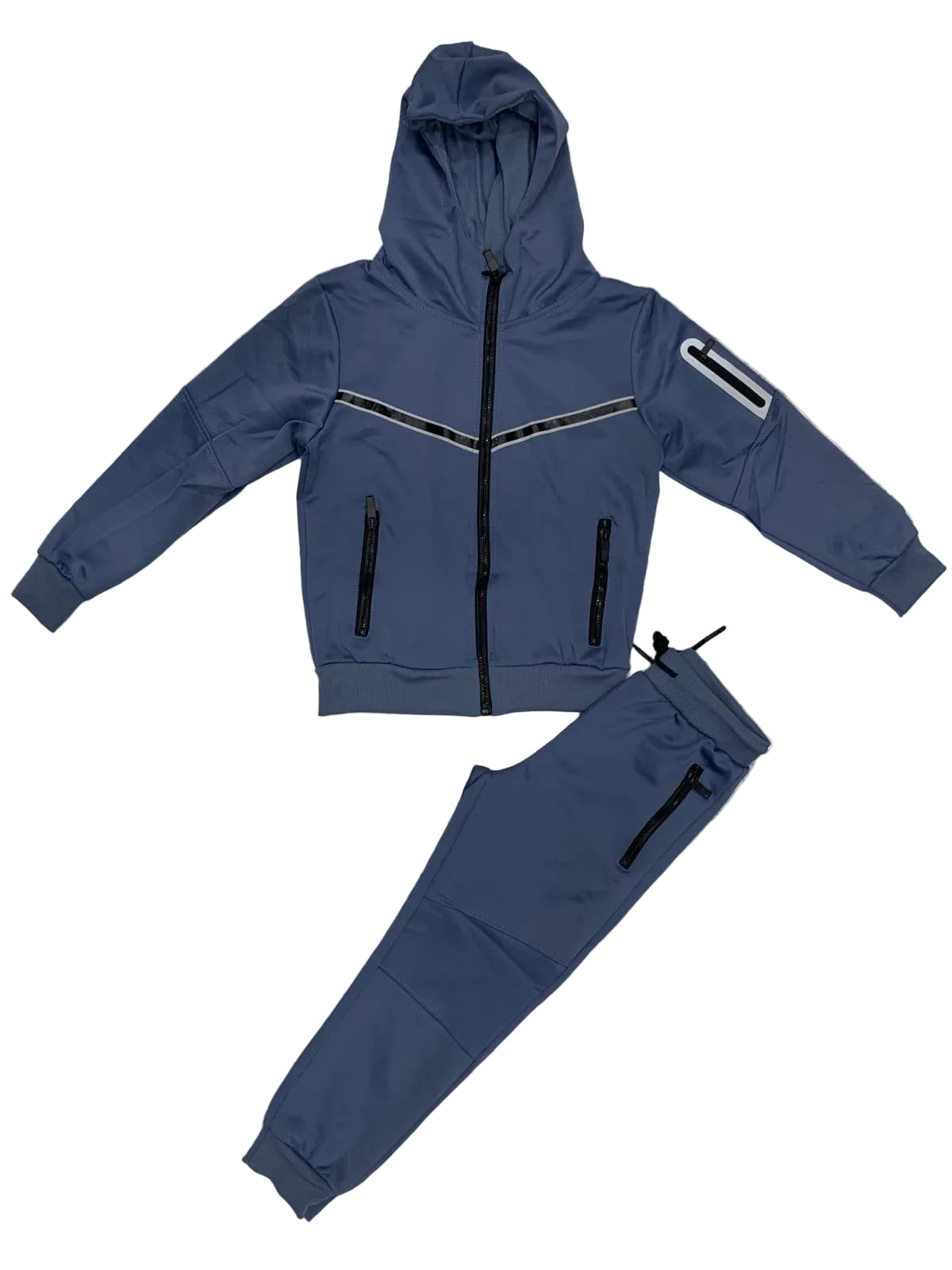 TLC Unisex Girls & Boys Tracksuit with Hood and Zipped Pockets for Warm Winter