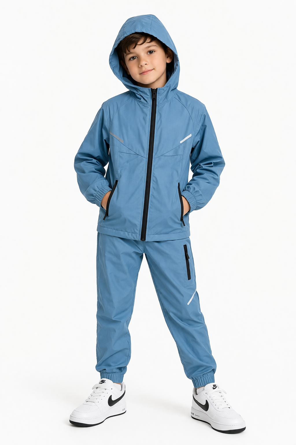 Boys DRI Tracksuit Set with Pockets & Hoody