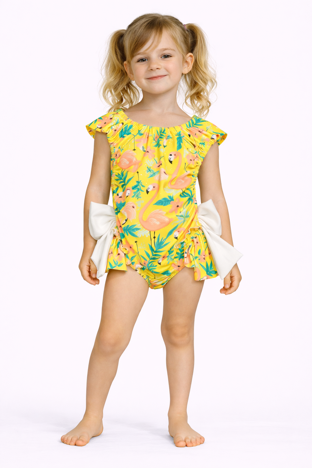 Girls Bow Swimming Costumes