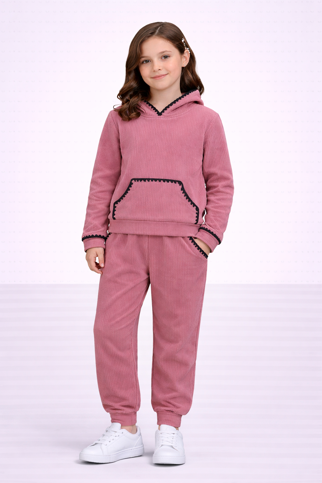 TLC Girls Hooded Tracksuit Co-ord sets