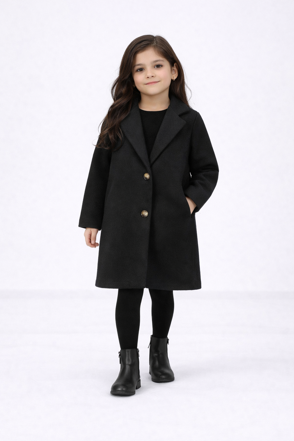 Girls casual smart look jacket coat with buttons