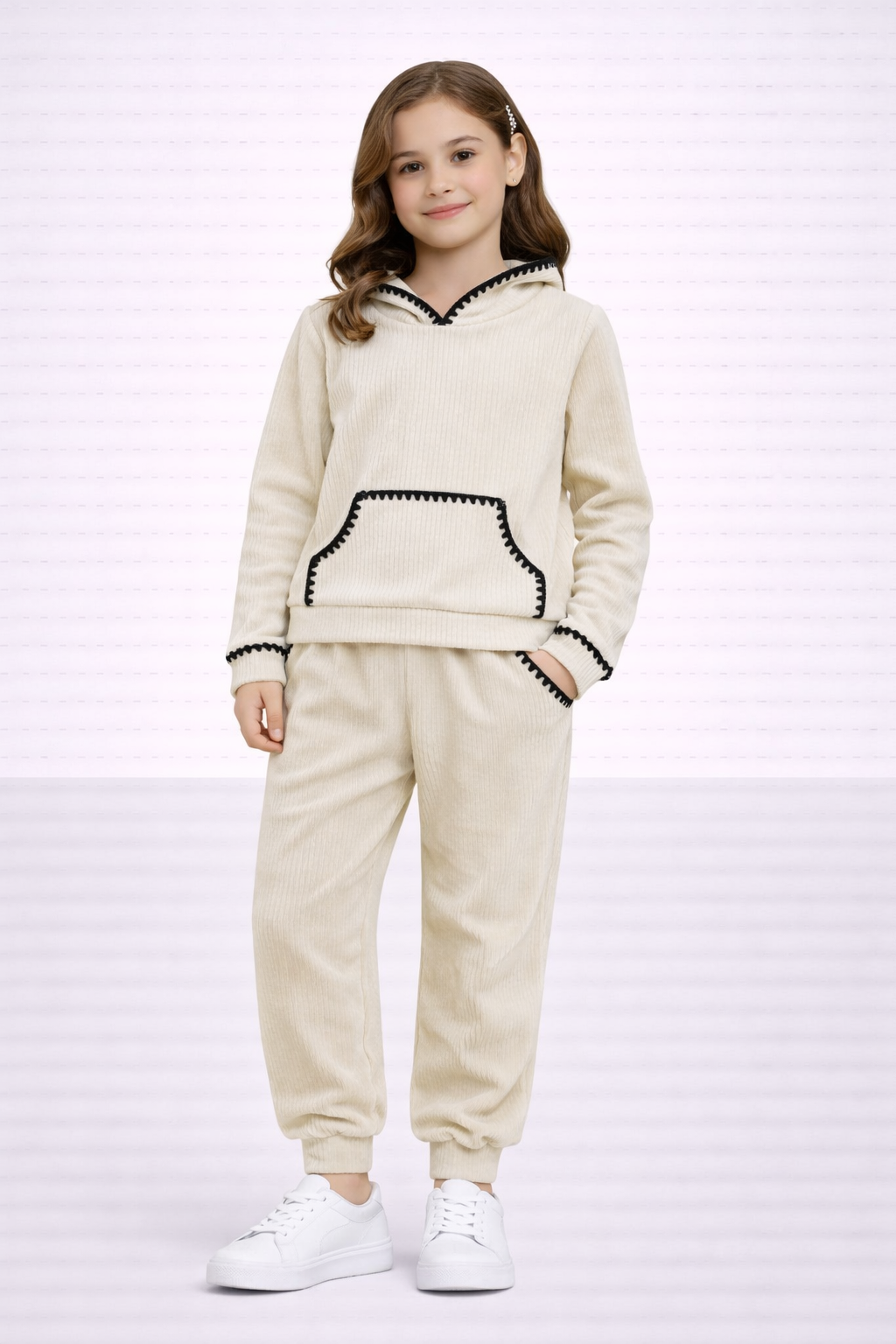 TLC Girls Hooded Tracksuit Co-ord sets