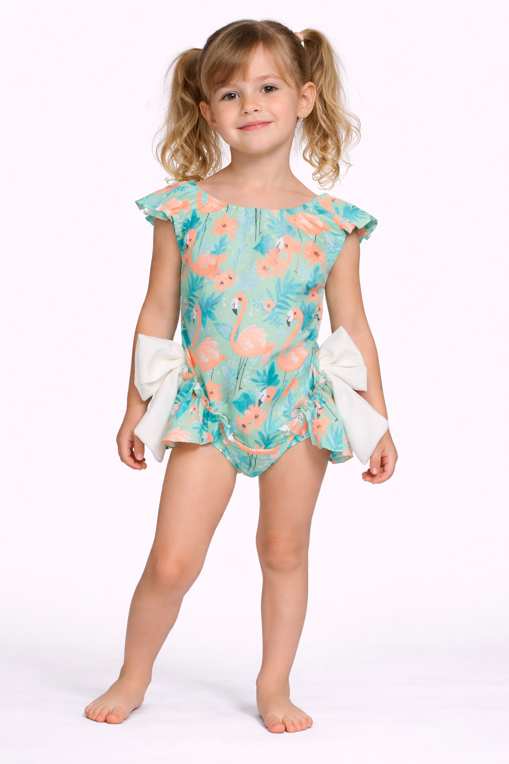 Girls Bow Swimming Costumes