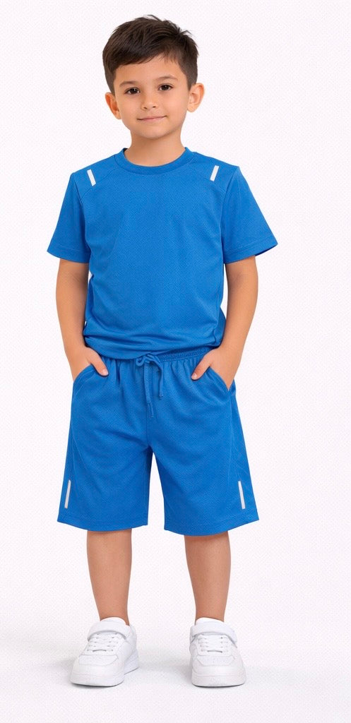 TLC 2698 Boys Tshirt and Shorts Summer Set  - Kids Fashion outfits