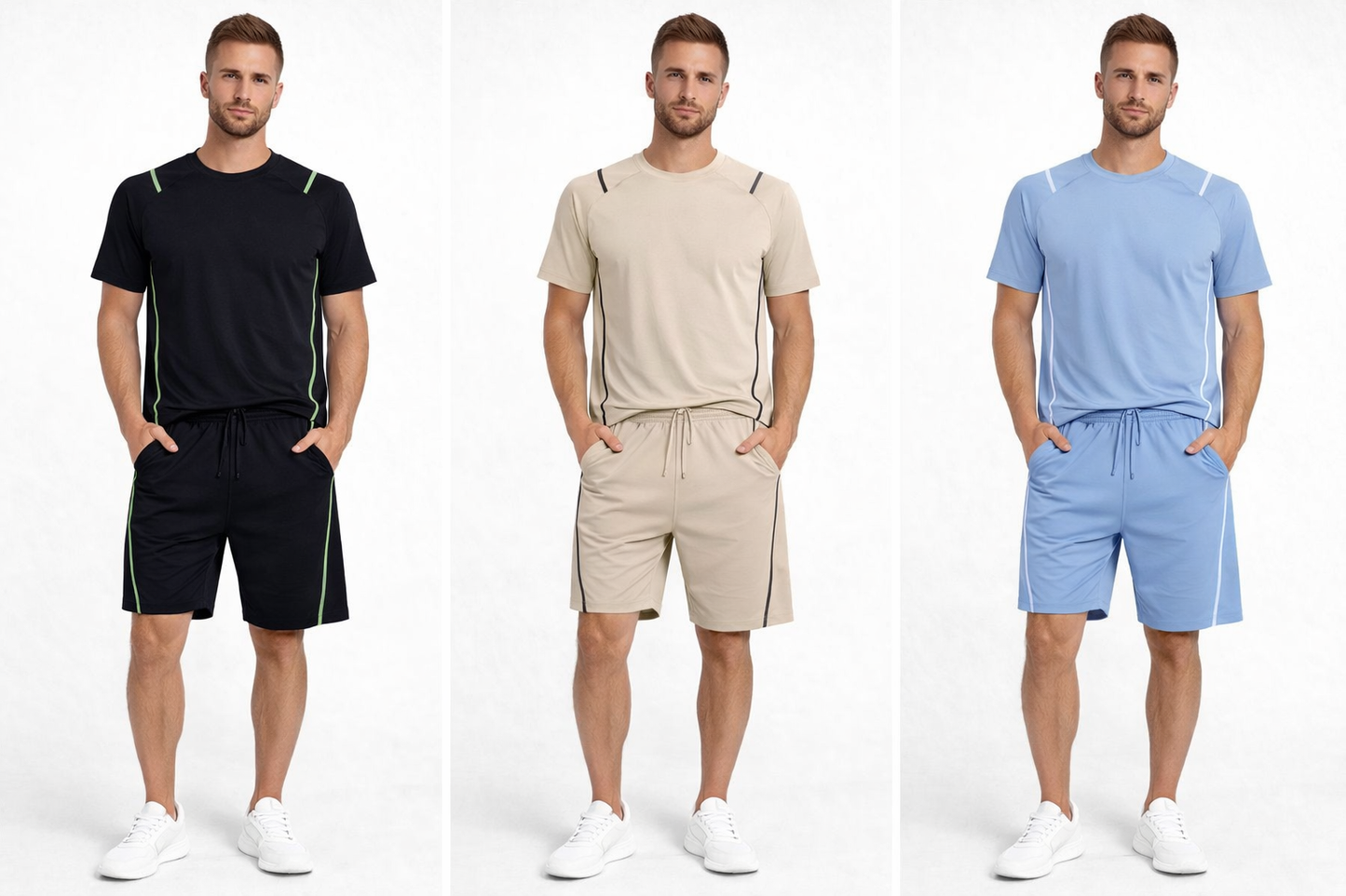 Mens 2683 Summer Short & Tshirt Sets - Menswear