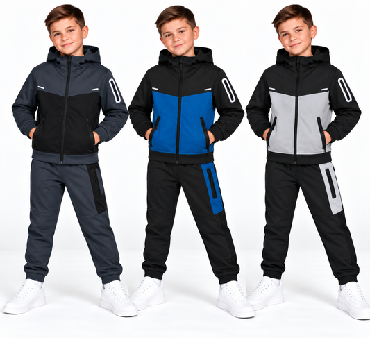 Boys Tracksuit 780 with Hood and Zipped Pockets