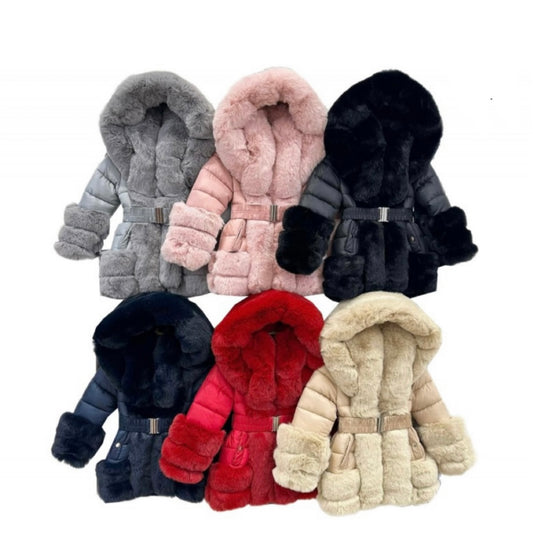 TLC Viral Faux Fur Kids Coat