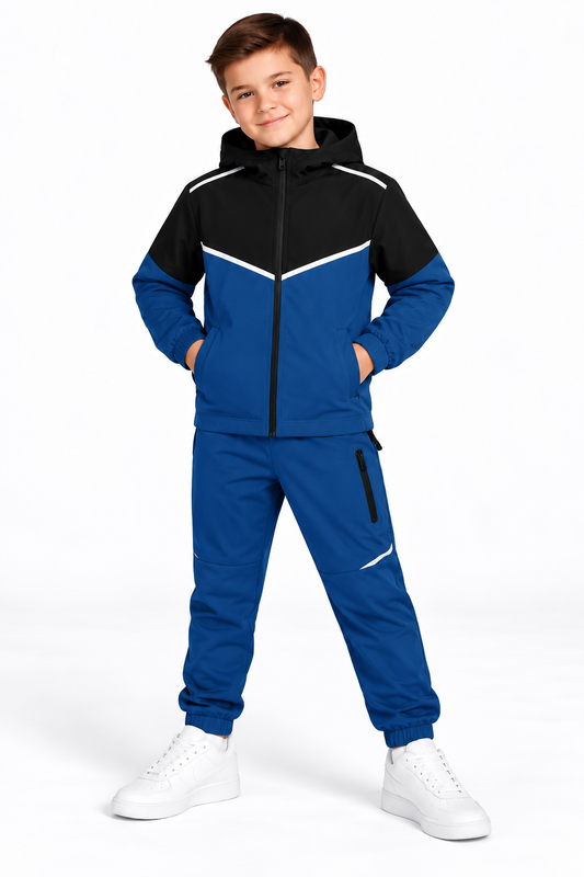 Boys New Tracksuit Set with Pockets & Hoody