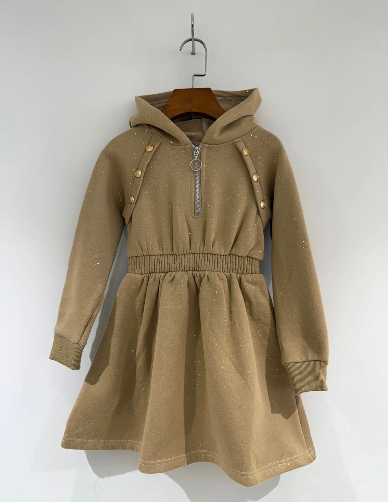 Girls Hooded Jumper Dress with Diamantes 2-12 years