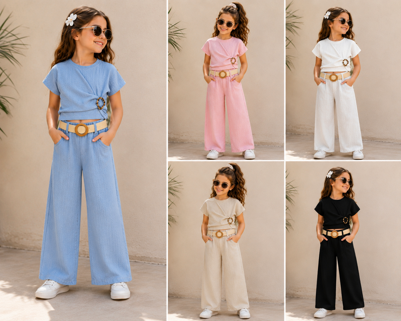 Girls short sleeve summer co-ord set
