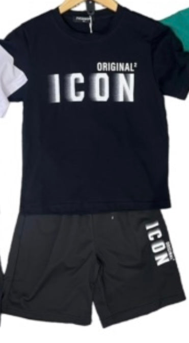 TrendLockerz Kids boys Tshirt & Shorts Sets Icn Set