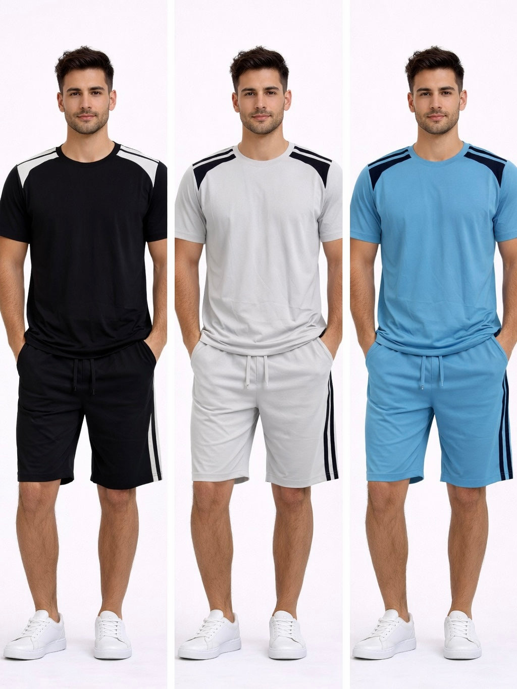 Mens 2697 Summer Short & Tshirt Sets - Menswear