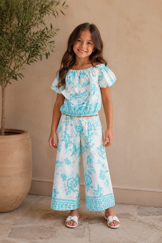 Girls summer 3 piece co-ord set