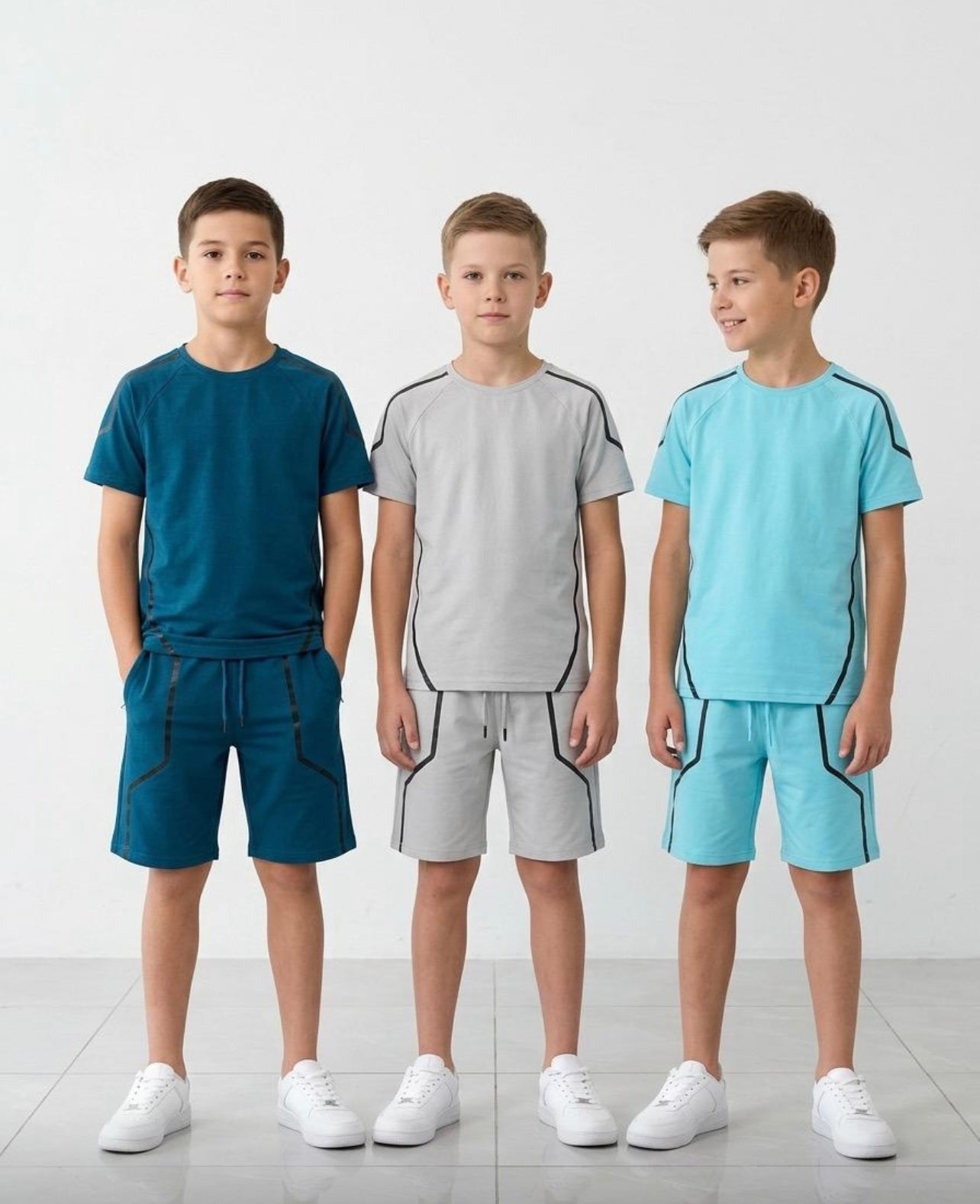 TLC 2699/2733 Boys Tshirt and Shorts Summer Set  - Kids Fashion outfits