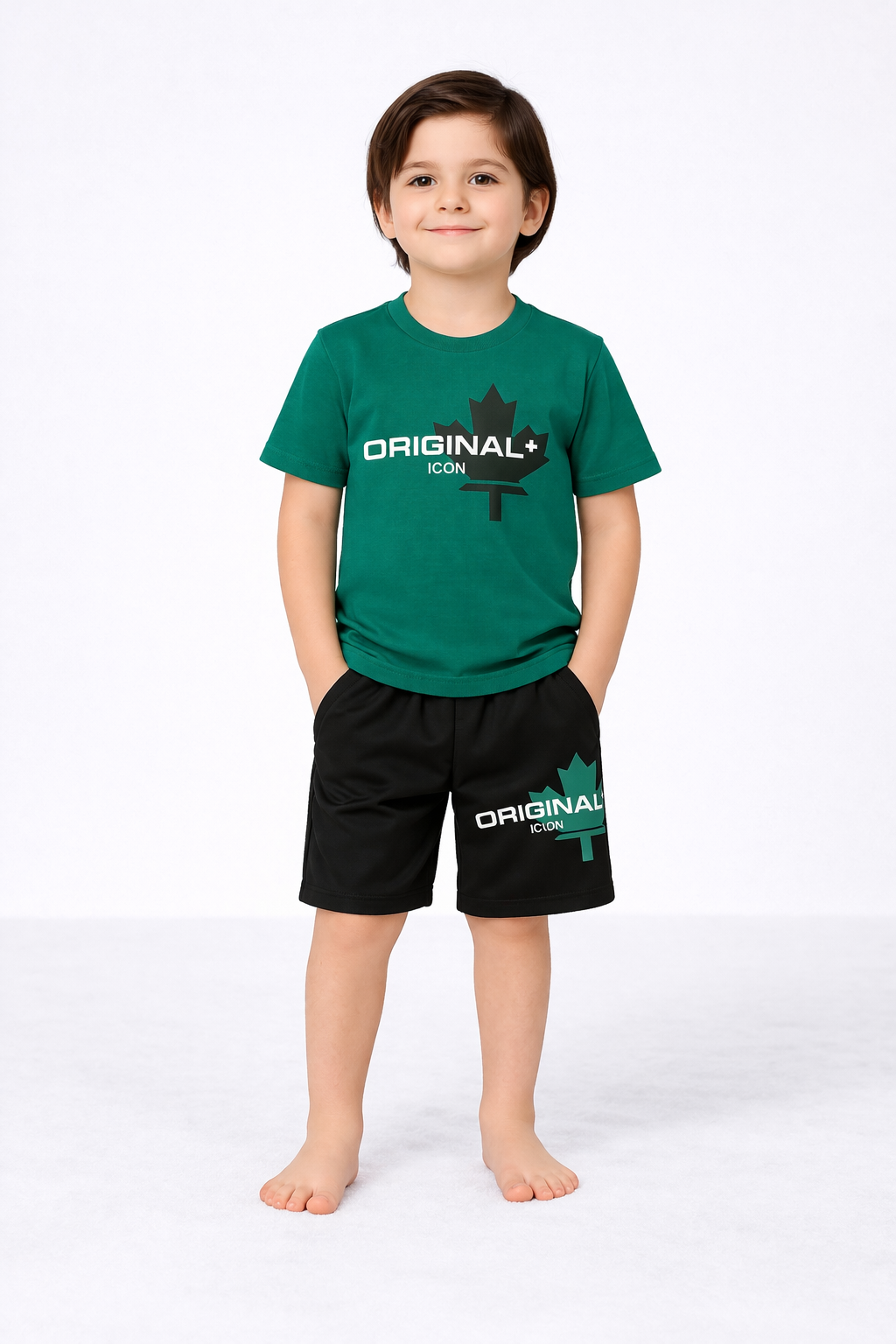 TrendLockerz Kids Tshirt & Shorts Sets Icn